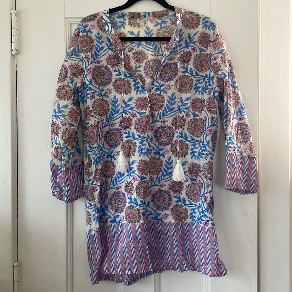 NWOT J.Crew Printed Coverup